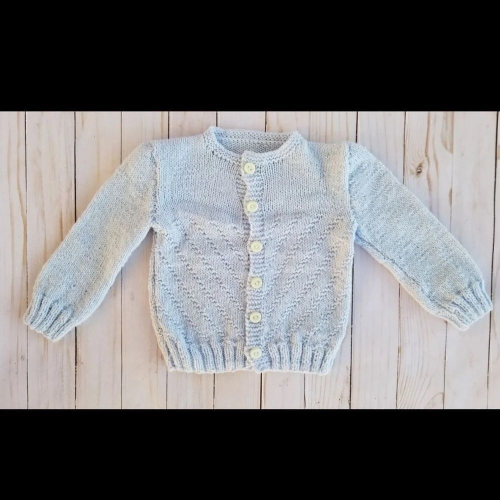 Vintage puff sleeve knit sweater